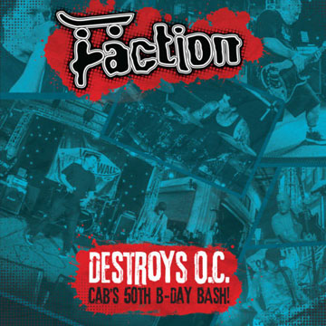 THE FACTION "Destroys O.C." LP (Beer City) Clear Vinyl